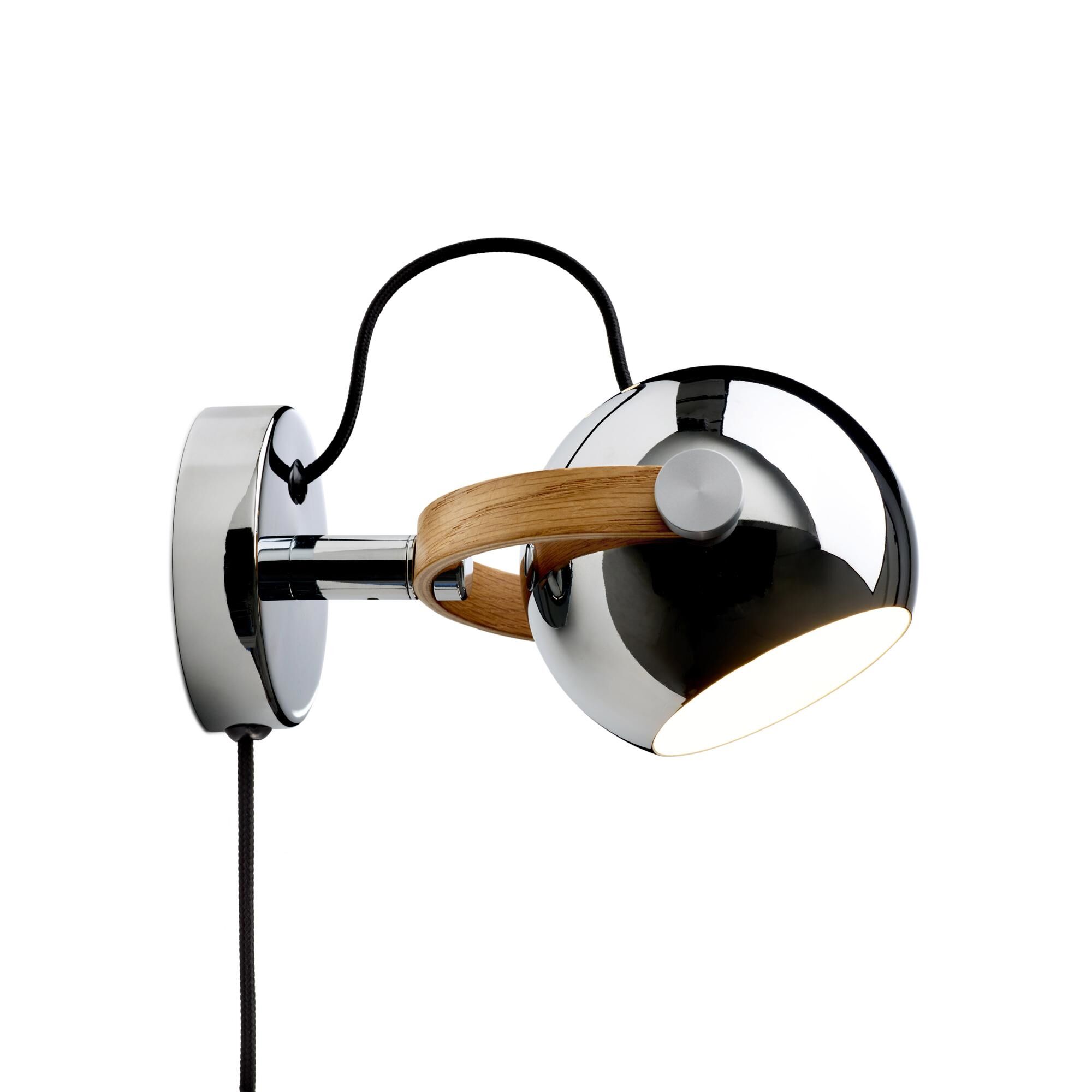DC V&auml;gglampa &Oslash;12 Krom