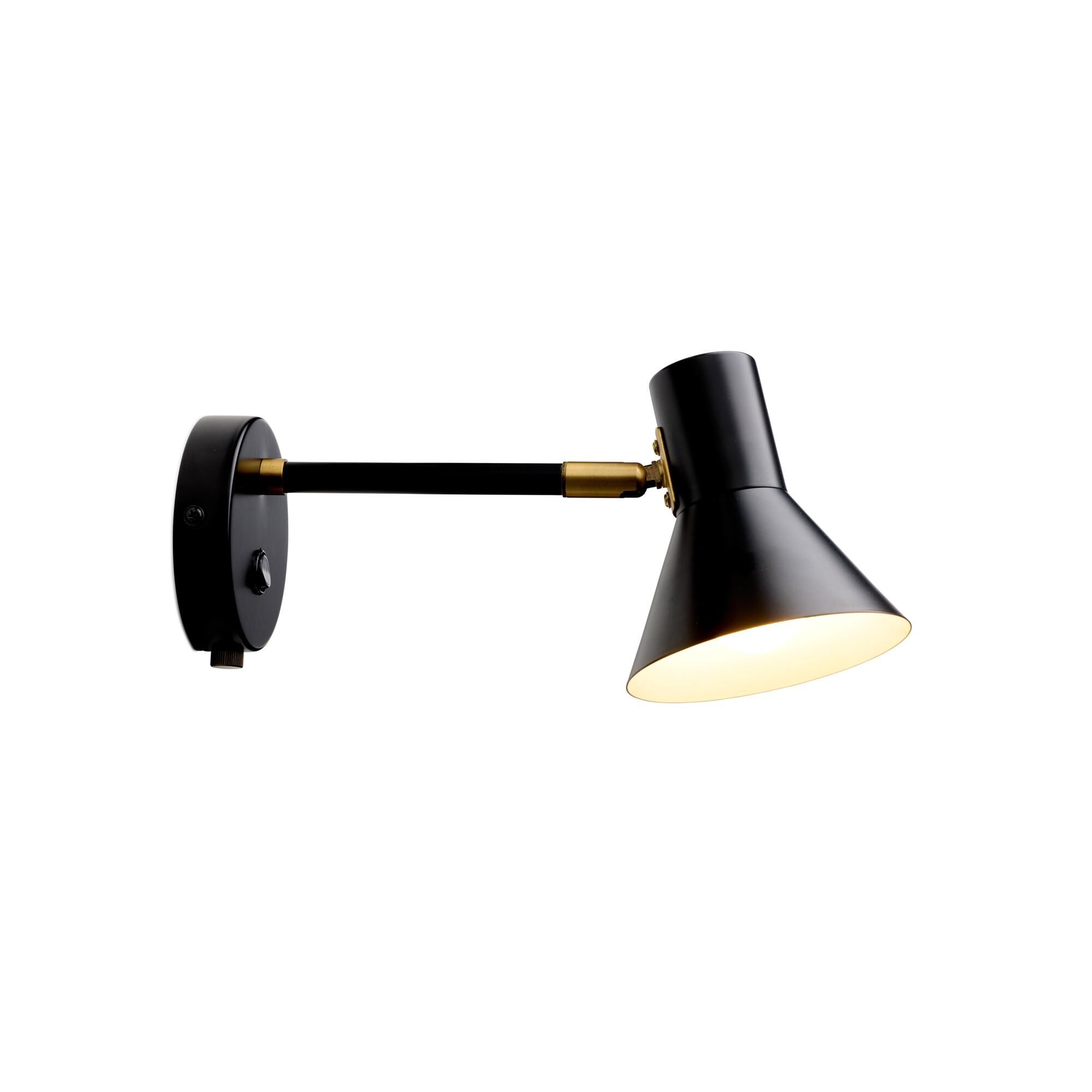 Style V&auml;gglampa Svart Antik