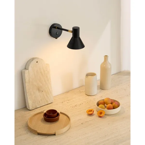 Style Wall Lamp Black Antique
