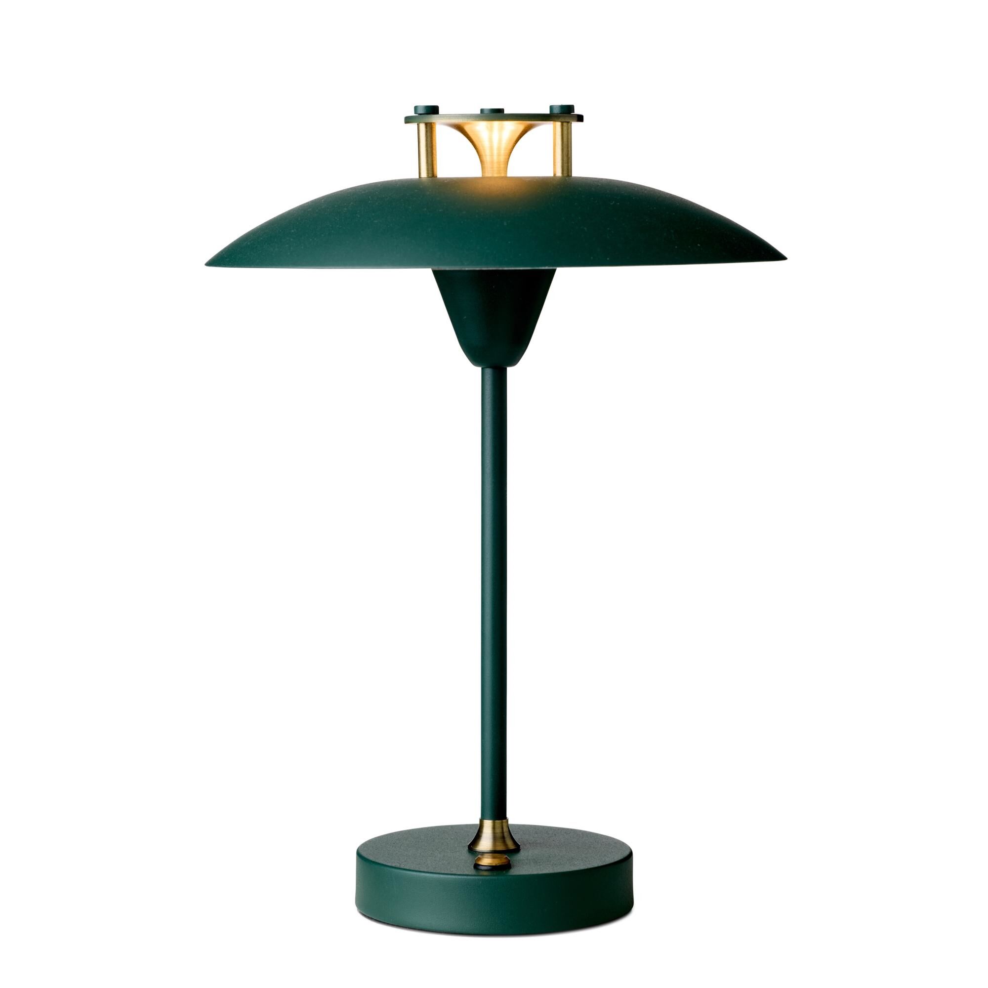 Mini Stepp 1-2-3 Bærbar Bordlampe Mørkegrønn