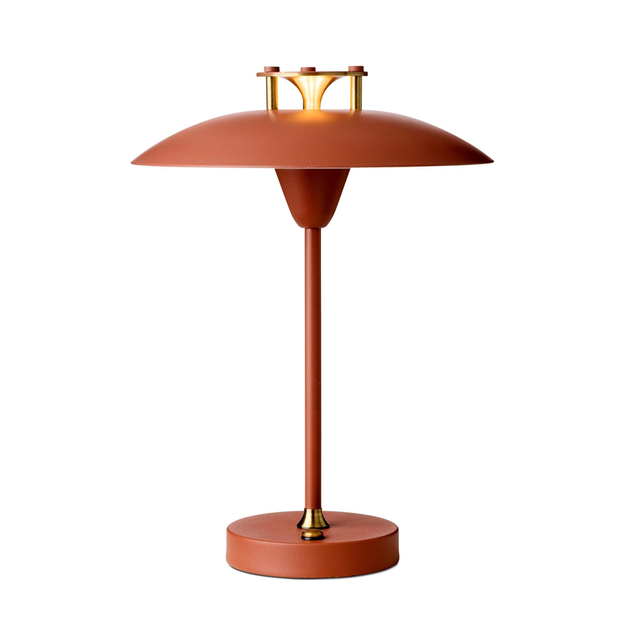 Mini Stepp 1-2-3 B&auml;rbar Bordslampa Terrakotta