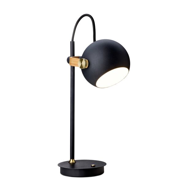 DC Bærbar Bordlampe Sort