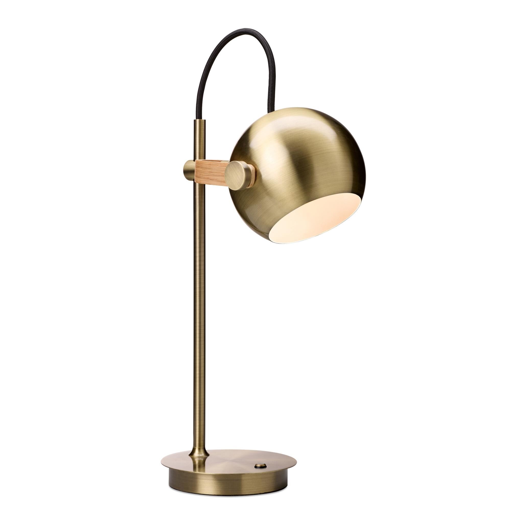 DC B&auml;rbar Bordslampa Antikm&auml;ssing