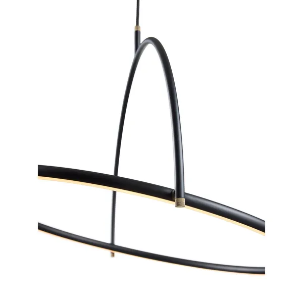 Tilt-lysekrone Ø60 Sort