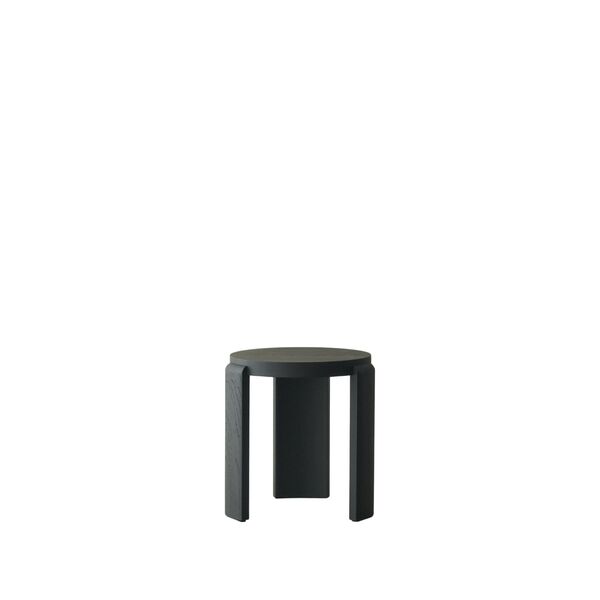 Spina Hocker, Schwarz Lackierte Eiche