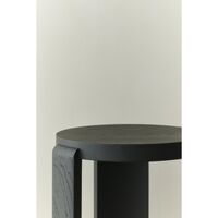Spina Stool Black Lacquered Oak