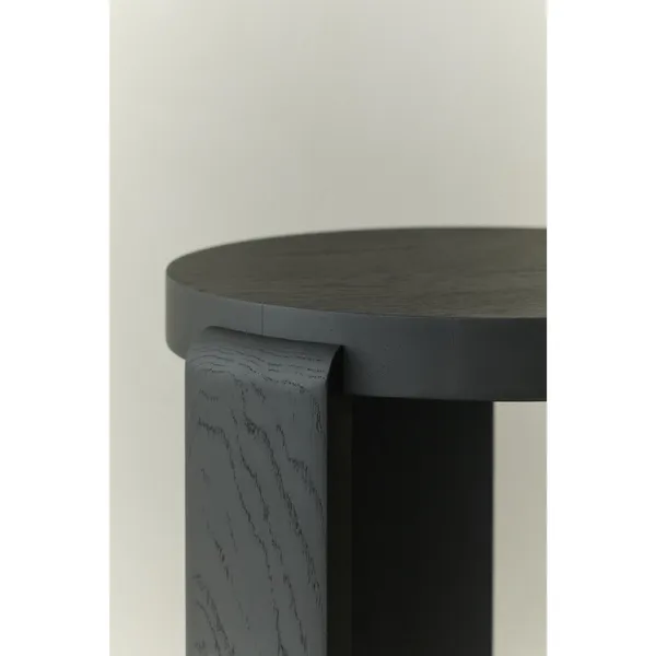 Spina Stool Black Lacquered Oak