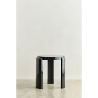 Spina Stool Black Lacquered Beech