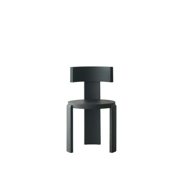 Spina Dining Chair Black Lacquered Oak