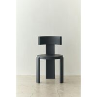 Spina Dining Chair Black Lacquered Oak