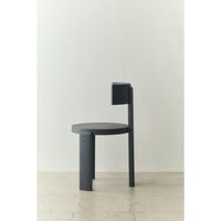 Spina Dining Chair Black Lacquered Oak
