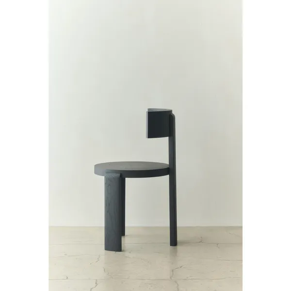 Spina Dining Chair Black Lacquered Oak