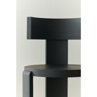 Spina Dining Chair Black Lacquered Oak