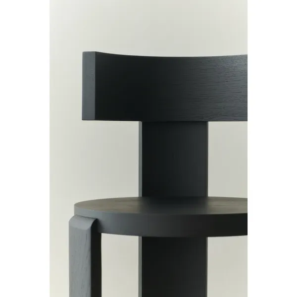 Spina Dining Chair Black Lacquered Oak