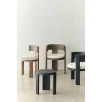 Spina Dining Chair Black Lacquered Oak
