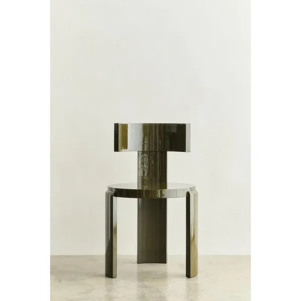 Spina Dining Chair Olive Green Beech