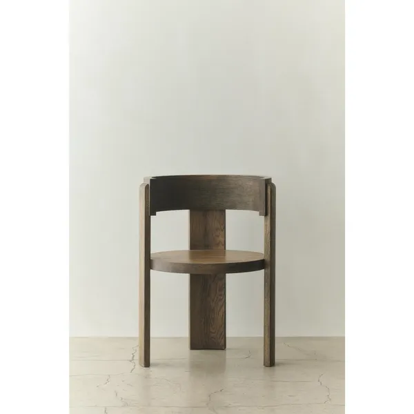 Spina Dining Chair With Armrests Smoked Oak
