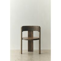 Spina Dining Chair With Armrests Smoked Oak
