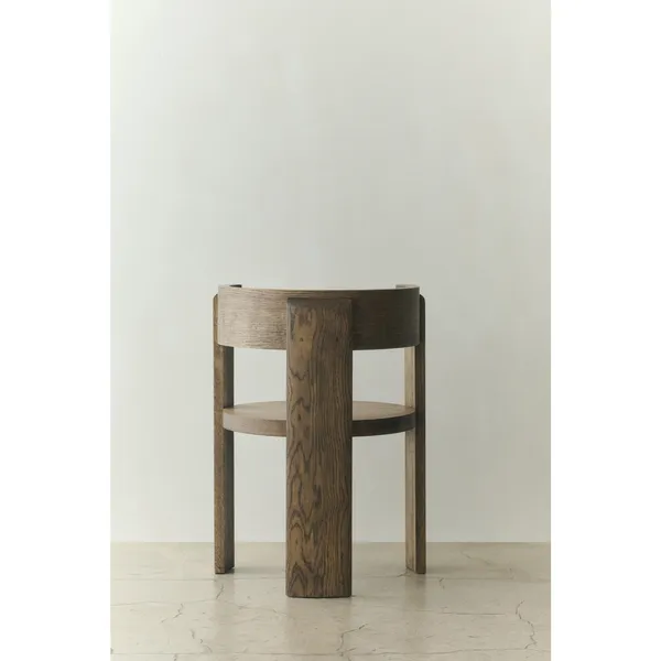 Spina Dining Chair With Armrests Smoked Oak