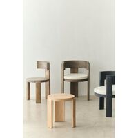 Spina Dining Chair With Armrests Smoked Oak