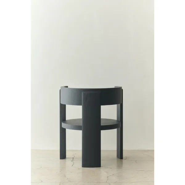 Spina Armchair Black Lacquered Oak