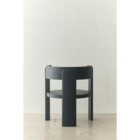 Spina Armchair Black Lacquered Oak
