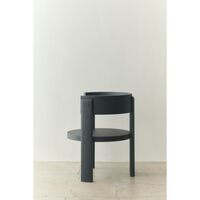 Spina Armchair Black Lacquered Oak