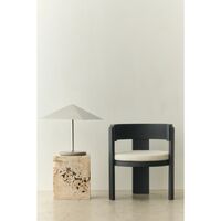 Spina Armchair Black Lacquered Oak