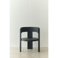 Spina Armchair Black Lacquered Oak