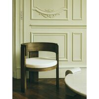 Spina Armchair Black Lacquered Oak