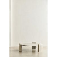 Column Stone Coffee Table Ataija Azul Marble