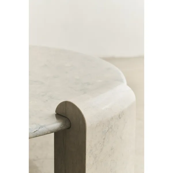 Column Stone Coffee Table Ataija Azul Marble