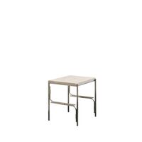 Axis Display Unit 01 Shelving Stainless Steel/Ataija Azul Marble