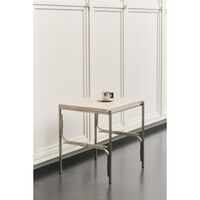 Axis Display Unit 01 Shelving Stainless Steel/Ataija Azul Marble