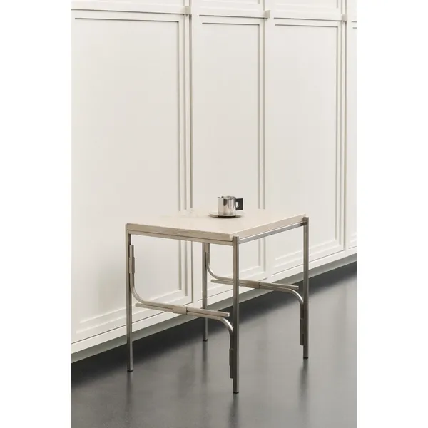 Axis Display Unit 01 Reol Rustfri Stål/Ataija Azul Marble