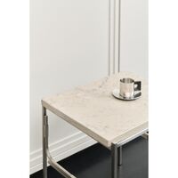 Axis Display Unit 01 Shelving Stainless Steel/Ataija Azul Marble