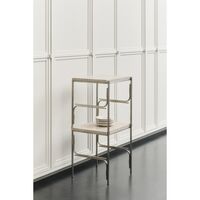 Axis Display Unit 01 Shelving Stainless Steel/Ataija Azul Marble
