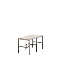 Axis Display Unit 02 Shelving Stainless Steel/Ataija Azul Marble