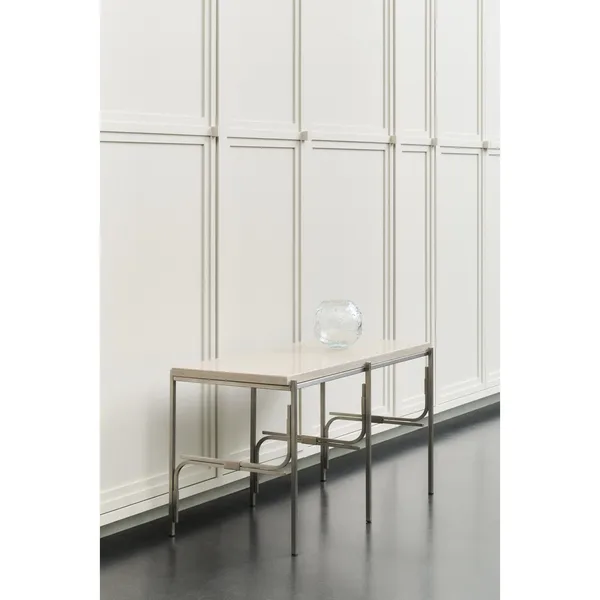 Axis Display Unit 02 Shelving Stainless Steel/Ataija Azul Marble
