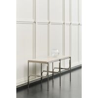 Axis Display Unit 02 Shelving Stainless Steel/Ataija Azul Marble