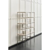 Axis Display Unit 02 Shelving Stainless Steel/Ataija Azul Marble