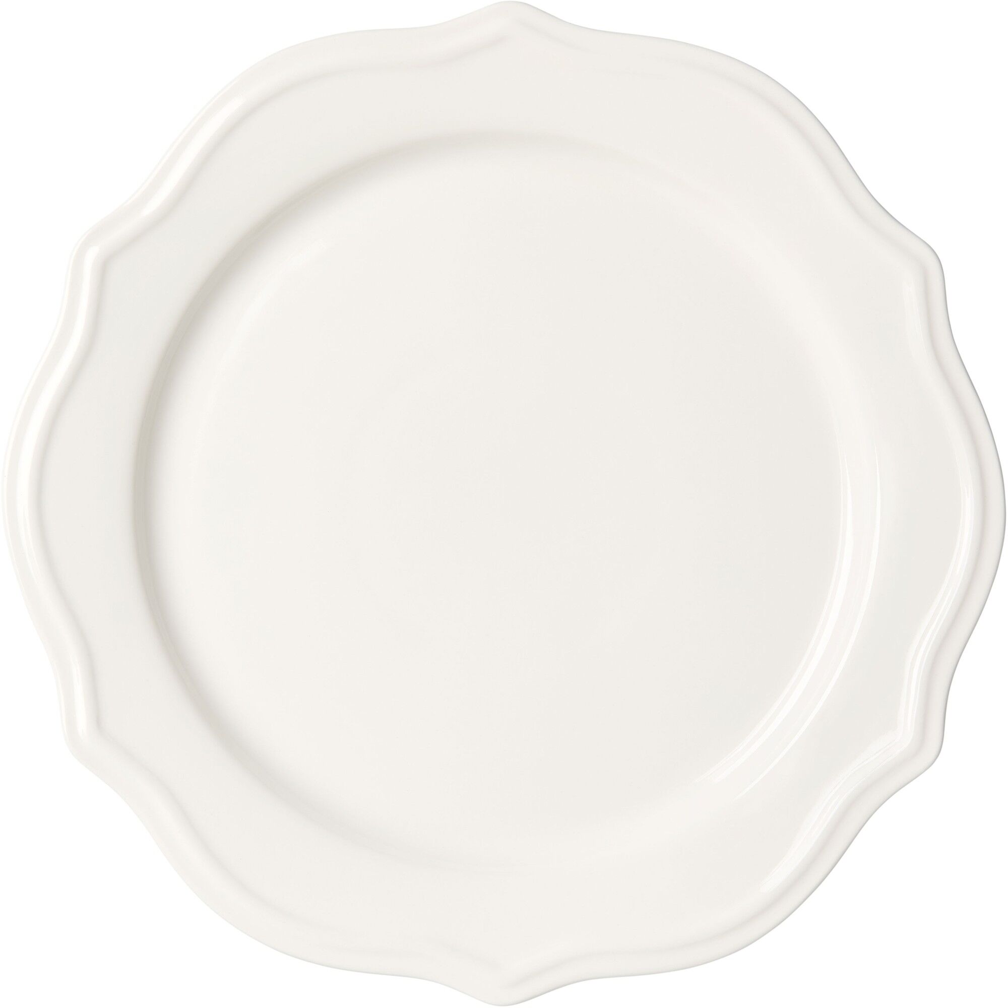 Violette Tallerken 28 cm Hvid