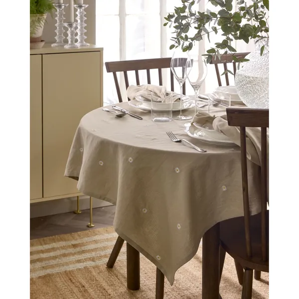 Violette Bord 28 cm Wit