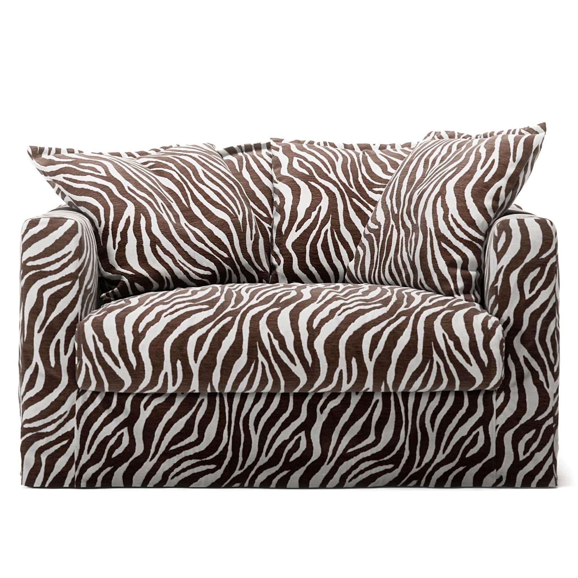 Le Grand Air Love Seat Lenestol Zebra/Brun/Hvit