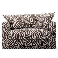 Le Grand Air Love Seat Sillón Zebra/Marrón/Blanco