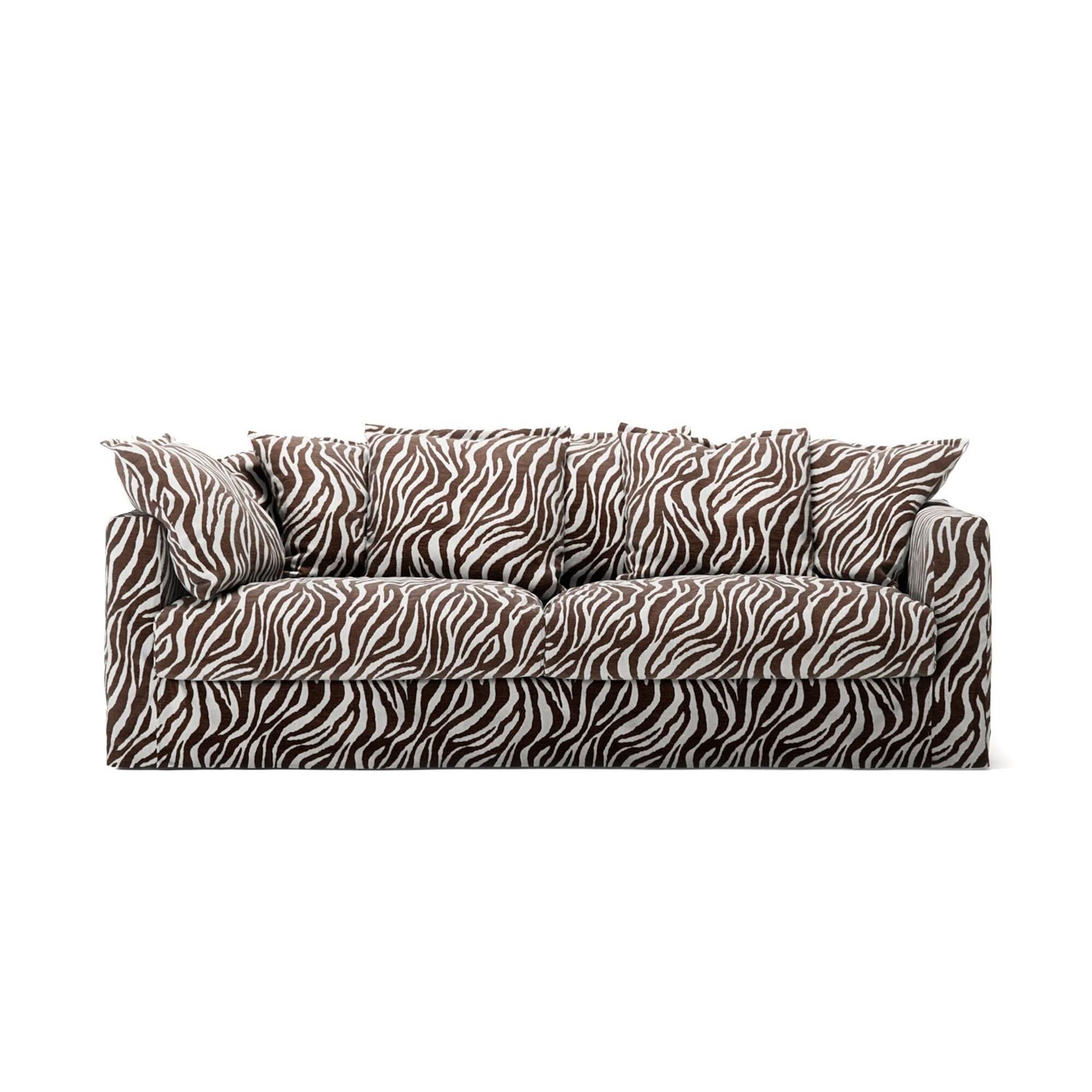 Le Grand Air 3-Personers Sofa Zebra/Brun/Hvid