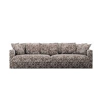 Le Grand Air Divano 4 Posti Zebra/Marrone/Bianco