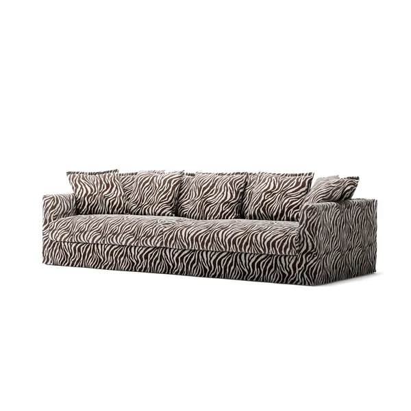 Le Grand Air Divano 4 Posti Zebra/Marrone/Bianco