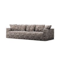Le Grand Air Divano 4 Posti Zebra/Marrone/Bianco