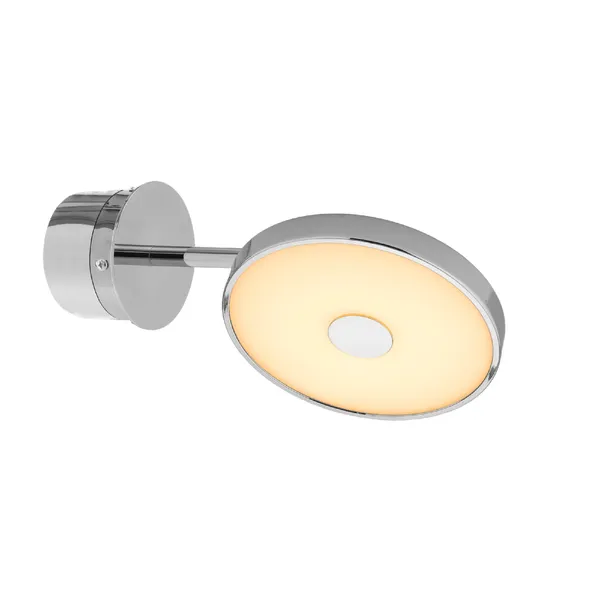 Asteria Wall Lamp Short & Hardwired Polished Steel